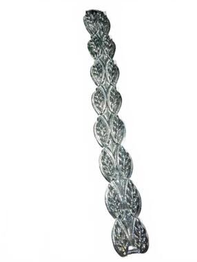 Vintage coro Silver Tone Leaf Design Bracelet